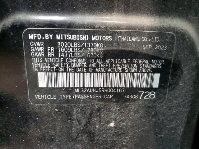 2024 MITSUBISHI MIRAGE ES - ML32AUHJ5RH004167