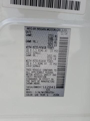 2015 INFINITI QX60 - 5N1AL0MM3FC512041