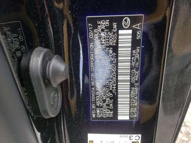 2017 LEXUS RC 350 JTHHE5BC0H5016219