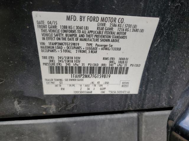 2015 FORD TAURUS POL - 1FAHP2MK7FG159819