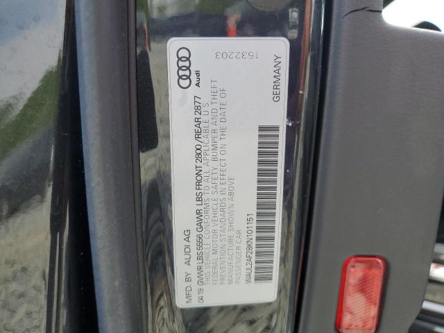 2019 AUDI A6 PREMIUM - WAUL2AF28KN101151