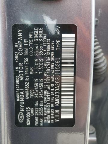 2016 HYUNDAI TUCSON LIM - KM8J33A28GU115361