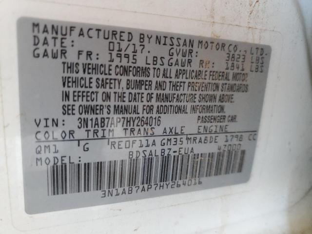 2017 NISSAN SENTRA S - 3N1AB7AP7HY264016