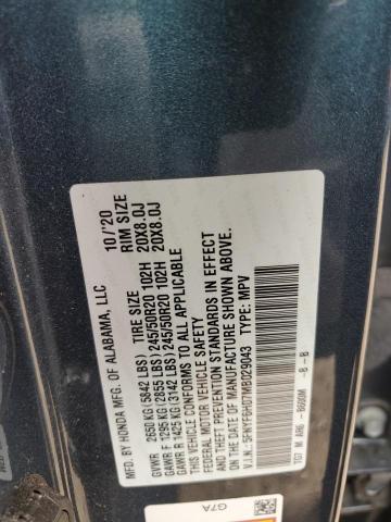 5FNYF6H07MB029043 2021 HONDA PILOT