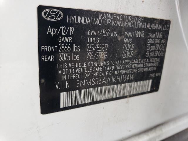 2019 HYUNDAI SANTA FE L 5NMS53AA1KH113414