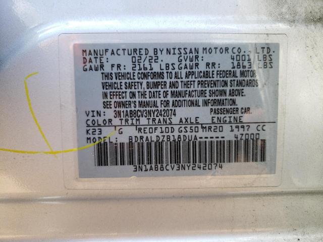 2022 NISSAN SENTRA SV - 3N1AB8CV3NY242074