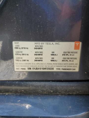 2017 TESLA MODEL S - 5YJSA1E15HF225220