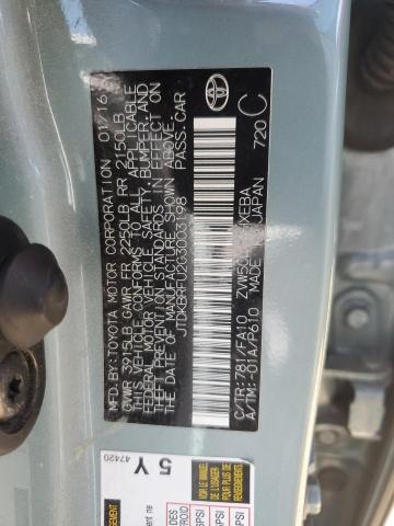 2016 TOYOTA PRIUS - JTDKBRFU2G3003198