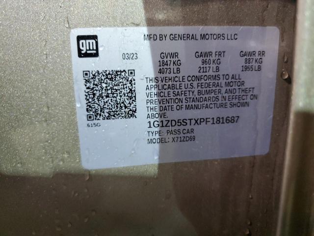2023 CHEVROLET MALIBU LT - 1G1ZD5STXPF181687