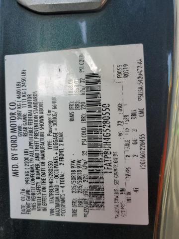 2016 FORD MUSTANG 1FATP8UH4G5280550