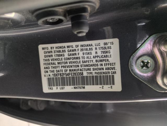 2015 HONDA CIVIC LX - 19XFB2F54FE283358