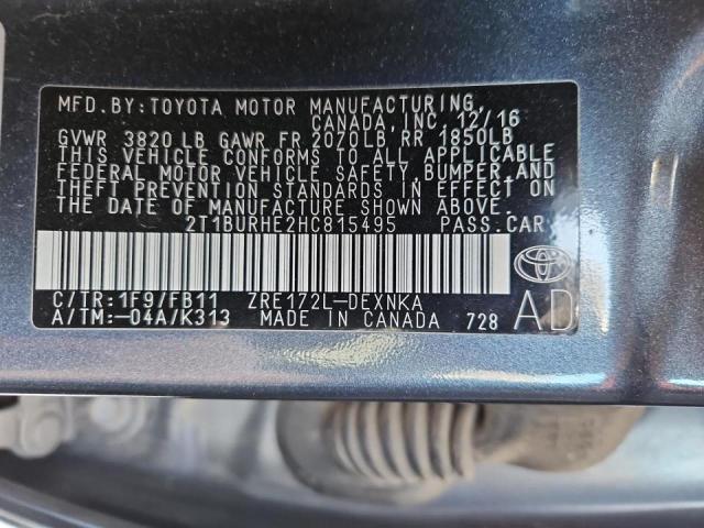 2017 TOYOTA COROLLA L - 2T1BURHE2HC815495