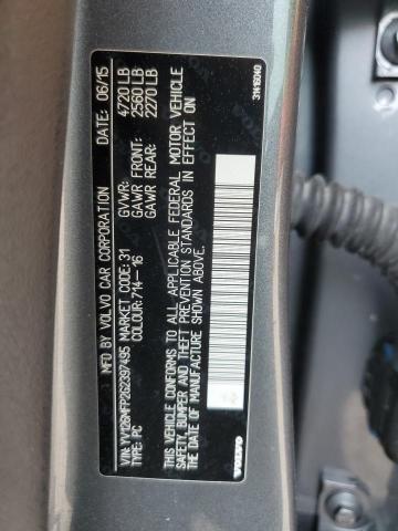 2016 VOLVO S60 R DESI YV126MFP2G2397495