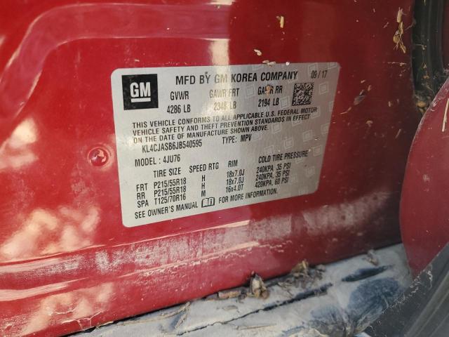 2018 BUICK ENCORE PRE - KL4CJASB6JB540595