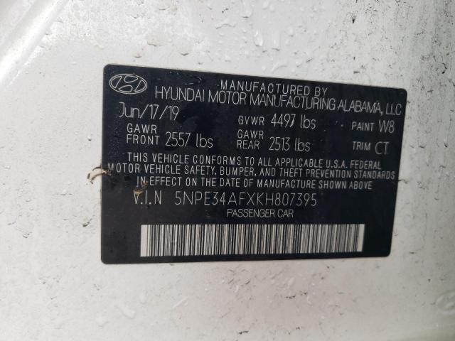 2019 HYUNDAI SONATA LIM - 5NPE34AFXKH807395