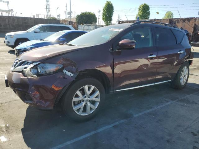 NISSAN MURANO S 2014 maroon  gas JN8AZ1MU1EW411509 photo #1