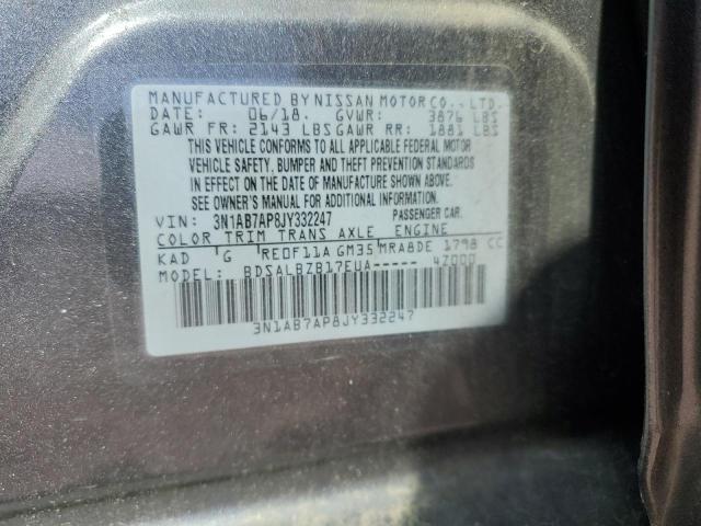 2018 NISSAN SENTRA S - 3N1AB7AP8JY332247