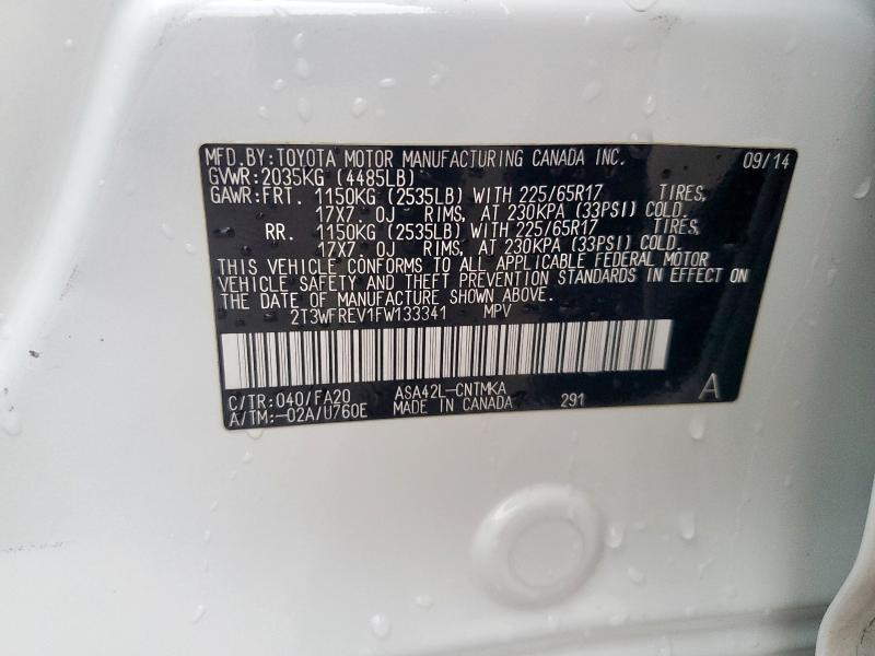 2015 TOYOTA RAV4 XLE - 2T3WFREV1FW133341