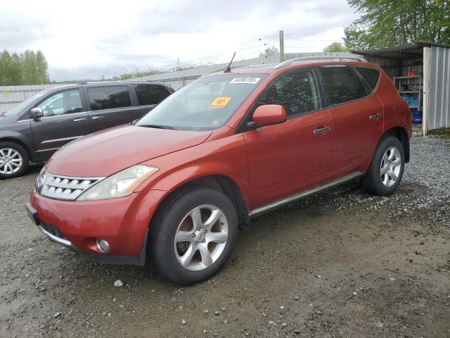 NISSAN MURANO SL 2006 red  gas JN8AZ08W96W522896 photo #1