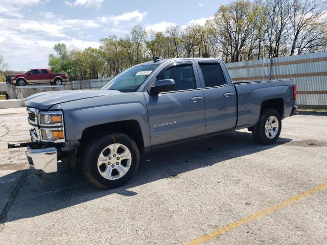CHEVROLET SILVERADO 2015 blue 4dr ext gas 1GCVKREC7FZ435447 photo #1