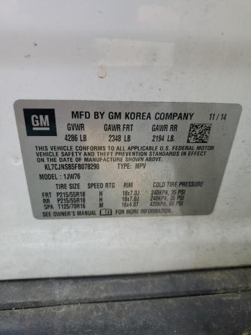 2015 CHEVROLET TRAX LTZ KL7CJNSB5FB078290