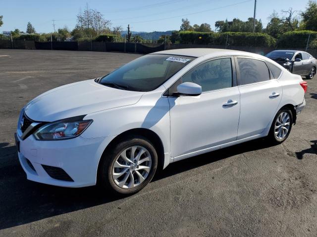 NISSAN SENTRA S 2019 white  gas 3N1AB7APXKY349178 photo #1