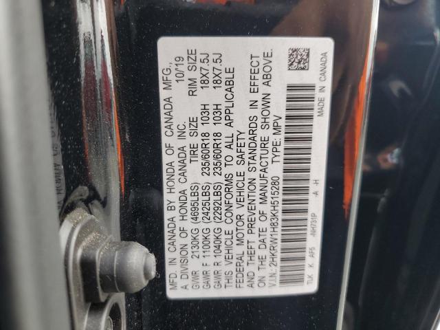 2019 HONDA CR-V EXL - 2HKRW1H83KH515280