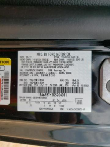 2019 FORD MUSTANG - 1FA6P8TH2K5204011