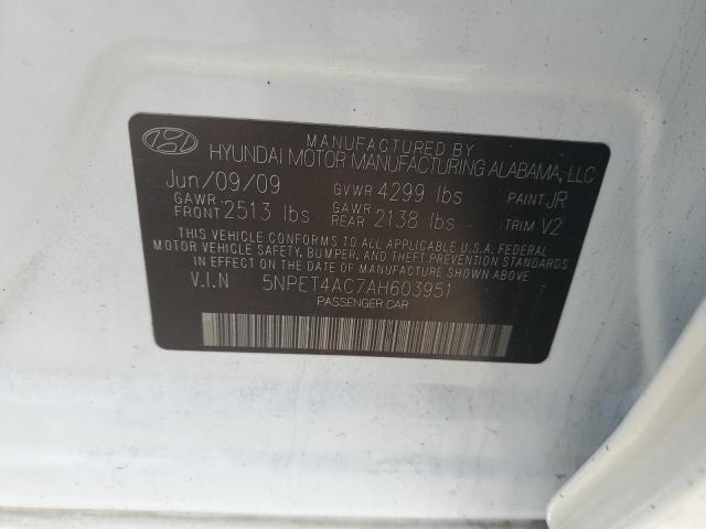 2010 HYUNDAI SONATA GLS - 5NPET4AC7AH603951