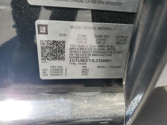 2020 GMC SIERRA K15 - 1GTU9EET7LZ316857