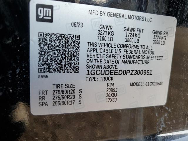 2023 CHEVROLET SILVERADO - 1GCUDEED0PZ300951