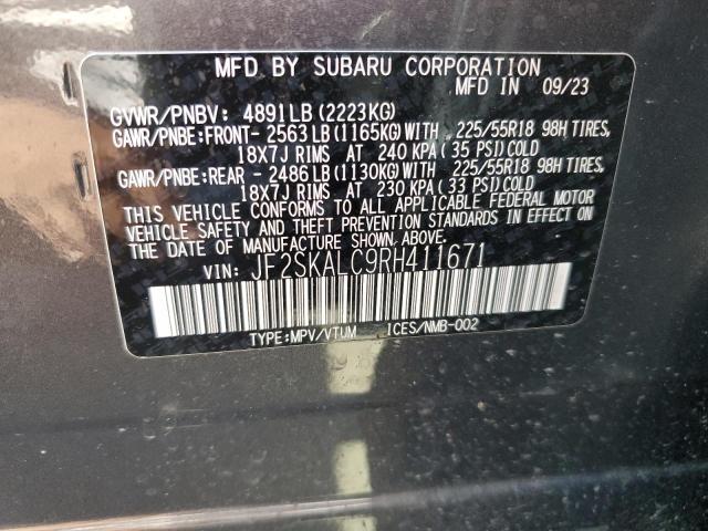 2024 SUBARU FORESTER L - JF2SKALC9RH411671
