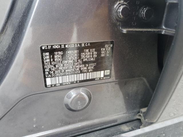 2019 HONDA HR-V SPORT - 3CZRU5H15KG711658