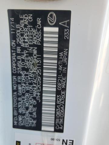 2015 LEXUS IS 350 JTHFE2C26F2511311