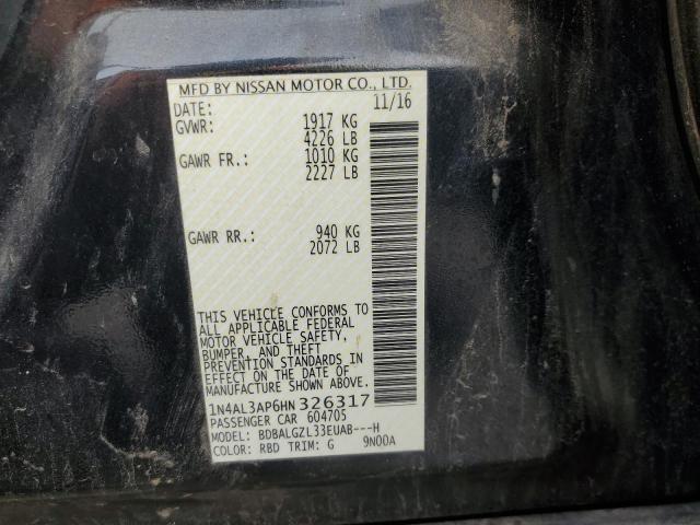 2017 NISSAN ALTIMA 2.5 - 1N4AL3AP6HN326317