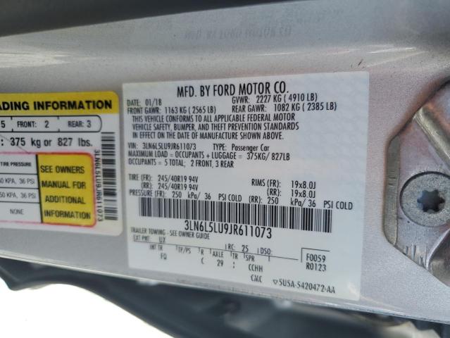 2018 LINCOLN MKZ HYBRID - 3LN6L5LU9JR611073