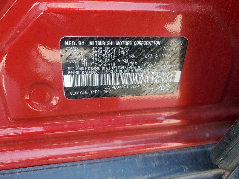 2018 MITSUBISHI OUTLANDER - JA4AD3A37JZ028436