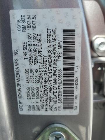 2017 ACURA RDX TECHNO 5J8TB3H57HL005636