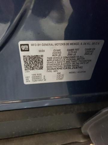2025 CHEVROLET EQUINOX LT - 3GNAXHEGXSL218741