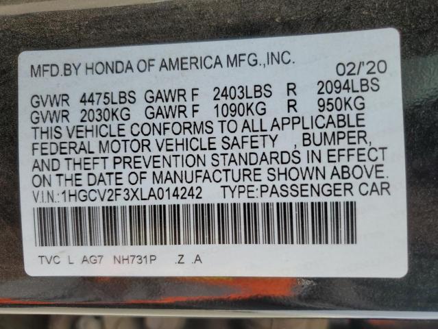 2020 HONDA ACCORD SPO - 1HGCV2F3XLA014242