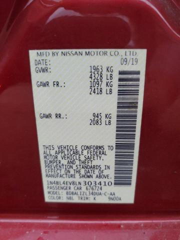 2020 NISSAN ALTIMA SL - 1N4BL4EV8LN303410