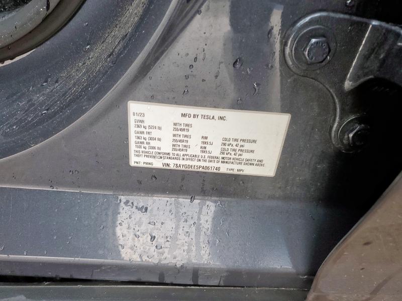 2023 TESLA MODEL Y 7SAYGDEE5PA061740
