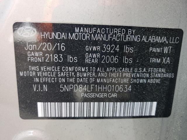 2017 HYUNDAI ELANTRA SE - 5NPD84LF1HH010634
