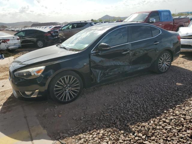 KIA CADENZA PR 2014 black  gas KNALN4D77E5133228 photo #1