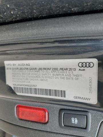 2017 AUDI A4 PREMIUM - WAUANAF43HN023757