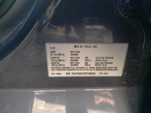 2023 TESLA MODEL Y - 7SAYGAEE3PF596826