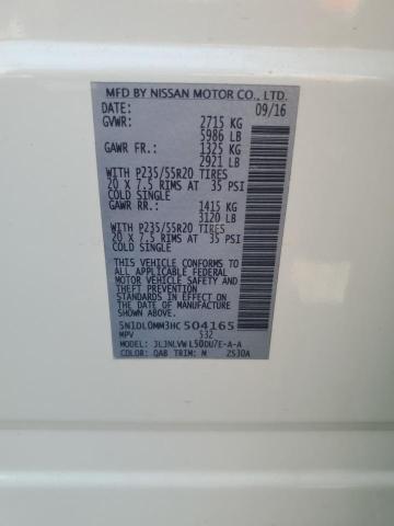 2017 INFINITI QX60 - 5N1DL0MM3HC504165