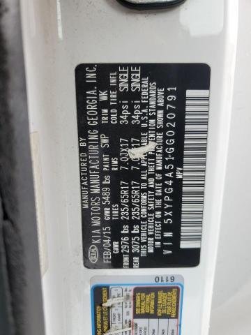 2016 KIA SORENTO LX - 5XYPG4A51GG020791