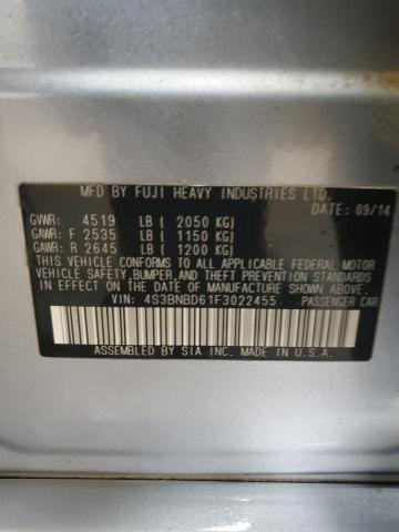 2015 SUBARU LEGACY 2.5 - 4S3BNBD61F3022455