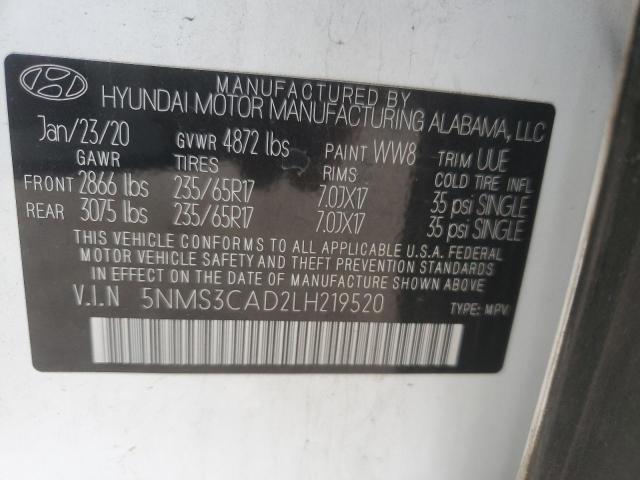 2020 HYUNDAI SANTA FE S - 5NMS3CAD2LH219520